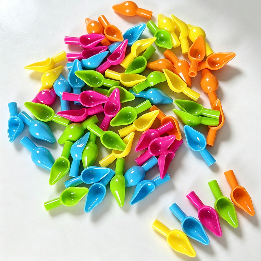 Baby Food Mixer - Mini kolorowe plastikowe łyżeczki do karmienia,