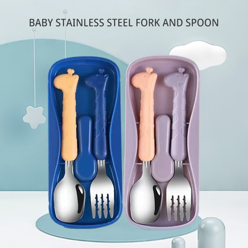 2 SZT. Dziecięce sztućce ze st – Baby Food Utensils recenzja i cena
