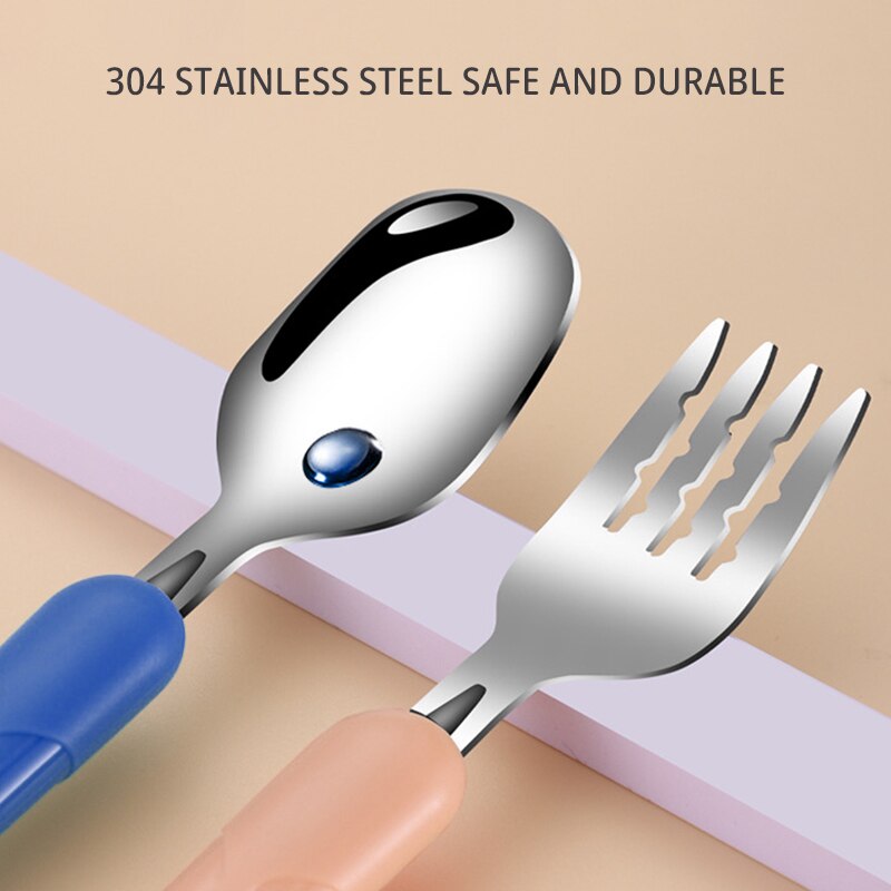 2 SZT. Dziecięce sztućce ze st – Baby Food Utensils recenzja i cena
