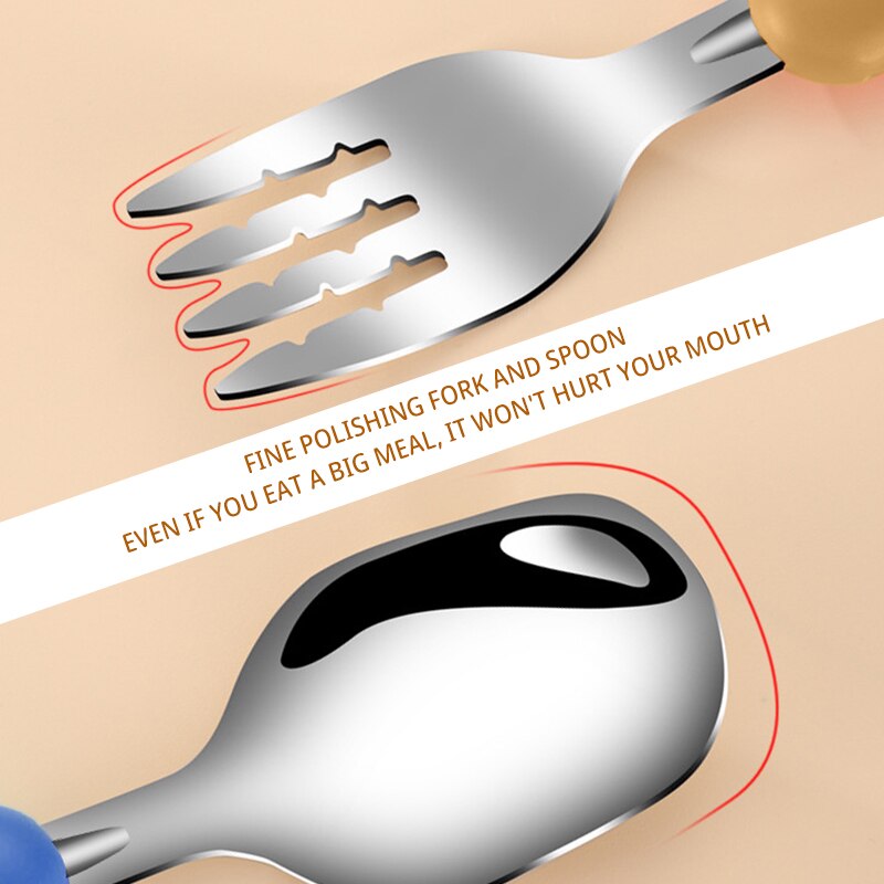 2 SZT. Dziecięce sztućce ze st – Baby Food Utensils recenzja i cena
