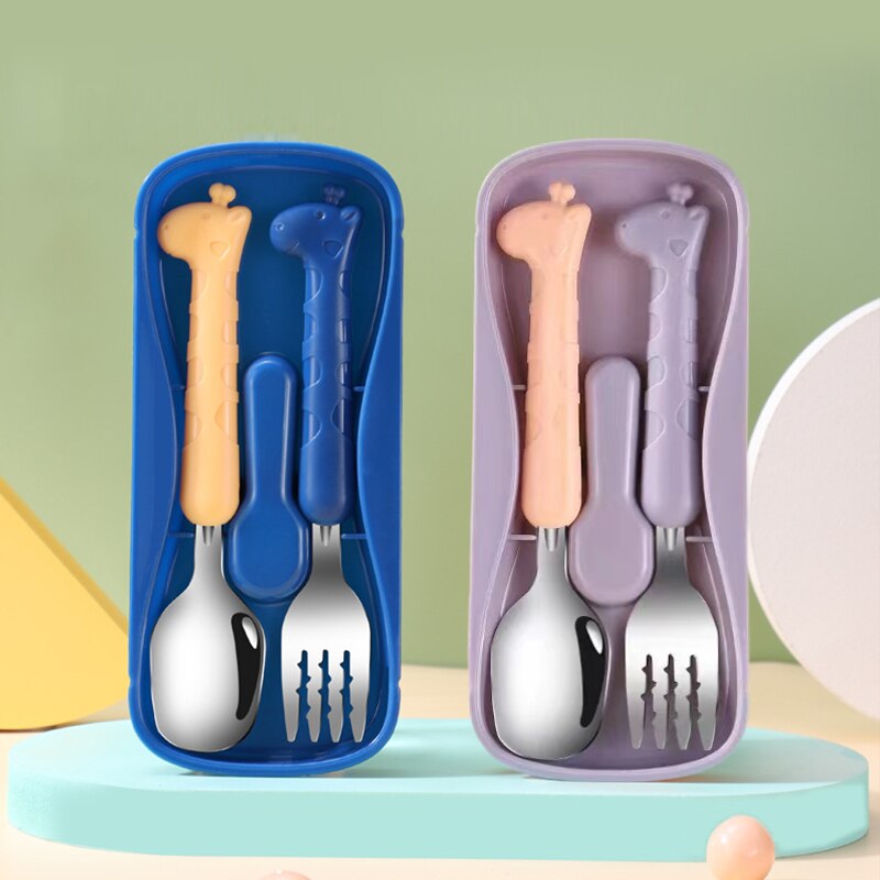 2 SZT. Dziecięce sztućce ze st – Baby Food Utensils recenzja i cena