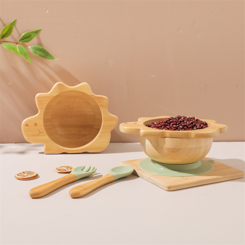 Drewniany zestaw zastawy stoło – Silicone Suction Bowl recenzja i cena