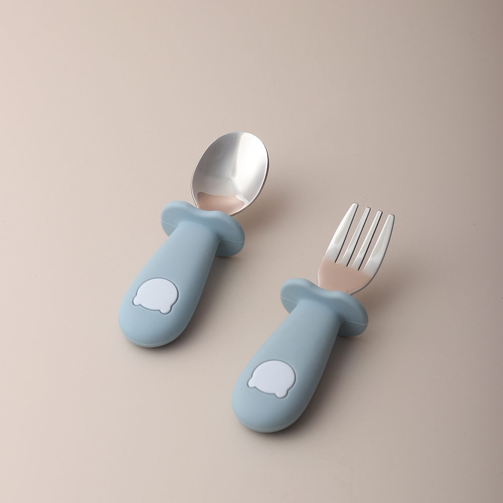 Silikonowa łyżeczka i widelec  – Baby Food Utensils recenzja i cena