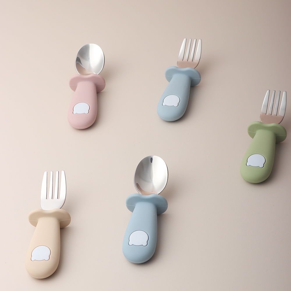 Silikonowa łyżeczka i widelec  – Baby Food Utensils recenzja i cena