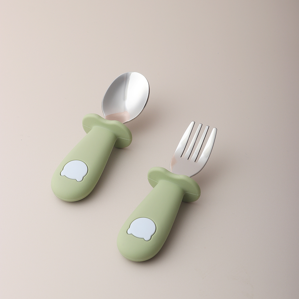 Silikonowa łyżeczka i widelec  – Baby Food Utensils recenzja i cena