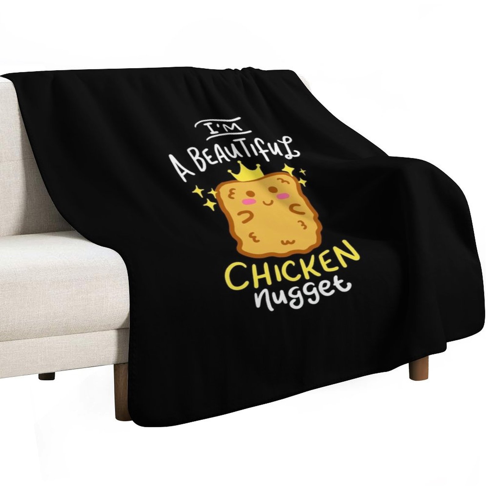 Zabawny Koc z Motywem Nuggetów – Baby Food With Chicken recenzja i cena