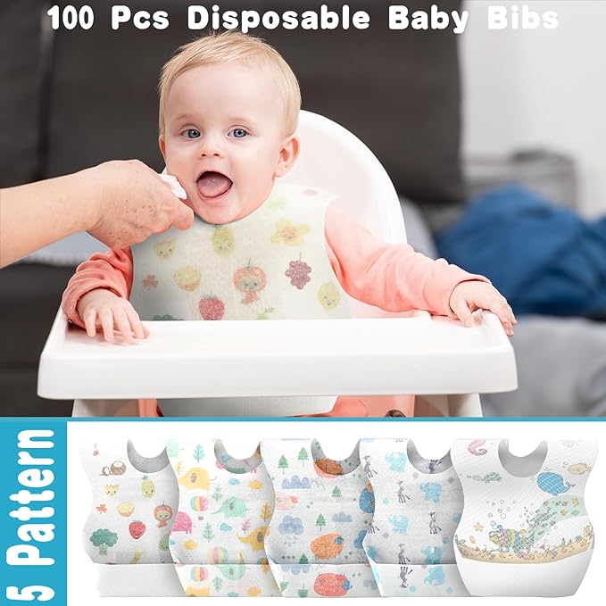 100 sztuk jednorazowe śliniaki – Baby Food For Travelling recenzja i cena