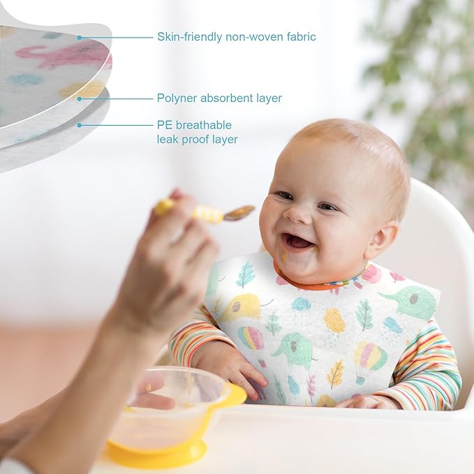 100 sztuk jednorazowe śliniaki – Baby Food For Travelling recenzja i cena