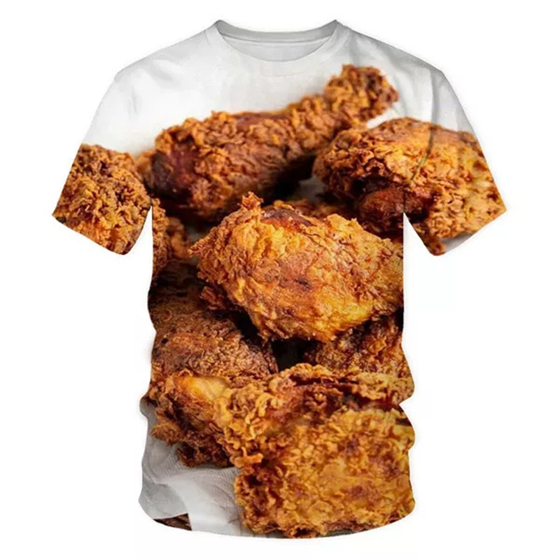 Fried Chicken Pasta Graphic T- – Baby Food With Chicken recenzja i cena