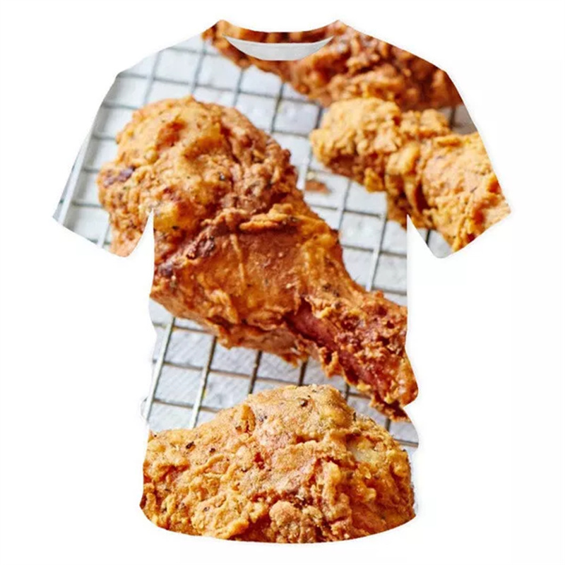 Fried Chicken Pasta Graphic T- – Baby Food With Chicken recenzja i cena