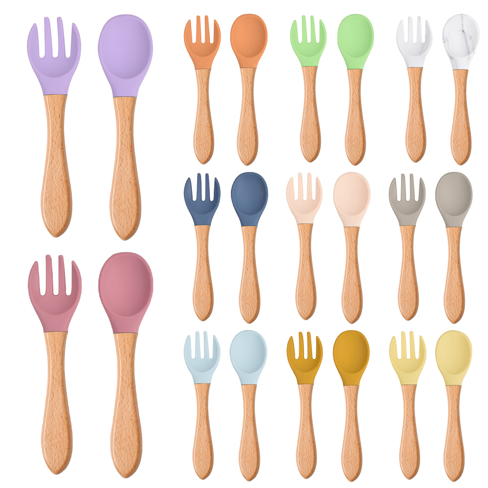 2 sztuk/zestaw łyżka silikonow – Baby Food Utensils recenzja i cena