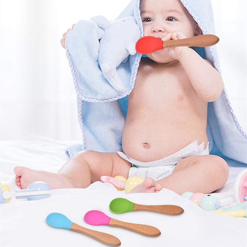 2 sztuk/zestaw łyżka silikonow – Baby Food Utensils recenzja i cena